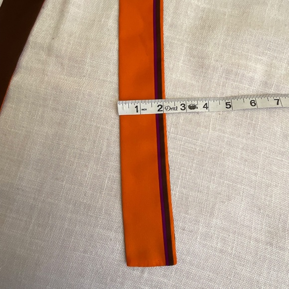 Foulard Skinny Silk Scarf Bandana Hair Tie Wrist Bag Wrap 54”x2” NEW - Picture 6 of 11